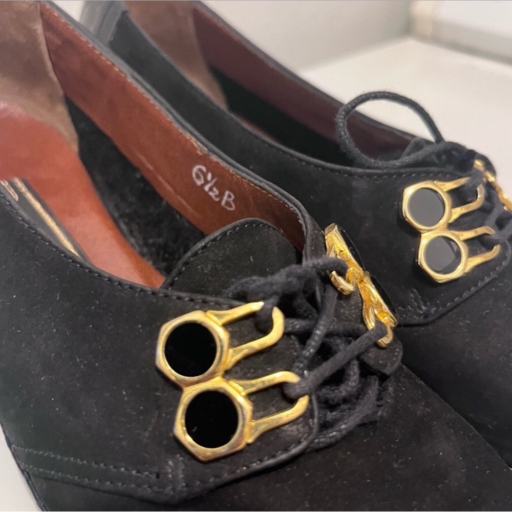 Roberto capucci Italian black loafers shoes 6.5 B - Picture 4 of 7
